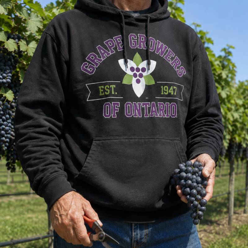 Official Grape Growers of Ontario ROOTS sweatshirt